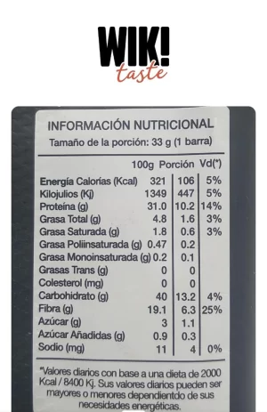 BARRA  DE QUINOA INFLADA Y CHOCOLATE WIK - Image 3