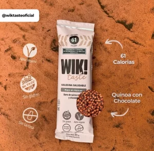 BARRA  DE QUINOA INFLADA Y CHOCOLATE WIK - Image 2