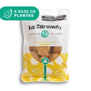 AVENA CHIA Y  LIMON 200 GR -GALLETITAS DIETETICAS SIN AZUCAR- LA ZARANDA